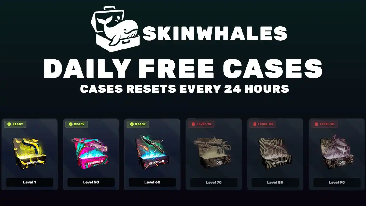 CS2 (CS:GO) Case Opening - Provably Fair & Free Daily Cases | Skinwhales